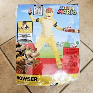 Disguise Deluxe Child Size L (10-12) Super Mario Bowser Party Halloween Costume - Picture 1 of 11