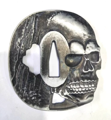 5 ШТ. Меч Часть Защитное Лезвие Череп Цуба Фучи Касира - Япония Катана Вакидзаси - Изображение 1 из 4