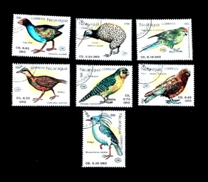 NICARAGUA Stamp Lot - 1990 New Zealand Bird Series Full Set Philatelic  CTO  r77 - Picture 1 of 2
