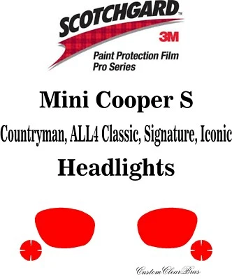 Película de protección de pintura 3M Scotchgard serie Pro 2021 2022 Mini Cooper S Foto 1 de 3
