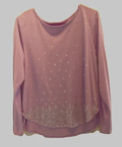 Damen T-Shirt Khols Large Lavendel Langarm Grafik - Bild 1 von 3