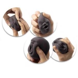 4PCS Vent Human Face Novelty Balls Anti Anxiety Stress Relief Caomaru Funny Toys