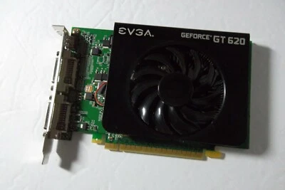 EVGA GeForce GT 620 PCIe Graphics Video Card 1GB DVI mini HDMI 01G-P3-2621-KR - Image 1 of 4