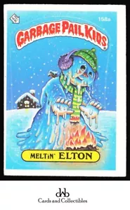 Topps Garbage Pail Kids 1986 serie 4 #158a Meltin' Elton muy bueno - Imagen 1 de 2