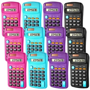12 Pack Pocket Size Mini Calculator Basic Calculators for Students 8 Digit Di... - Picture 1 of 7