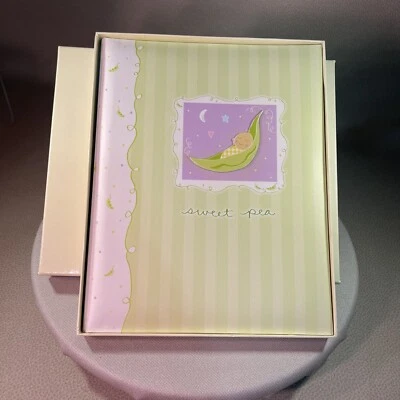 Libro de bebé de colección Sweet Pea unisex CR Gibson B2-3380 Baby Book 2005 Amy Dietrich Foto 1 de 4