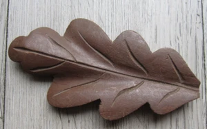 Cuckoo Clock leaf decor old wood carved part 4-1/2" replacement addition - Picture 1 of 4