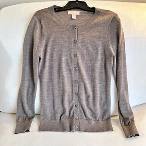 Banana Republic Extra Fine Merino Wool Brown Long Sleeve Sweater Women's Size S - Picture 1 of 6