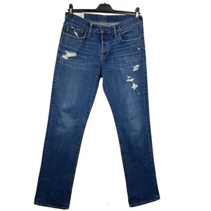 JEANS ABERCROMBIE & FITCH RASGADOS DESGASTADOS AJUSTADOS CORTE RECTO. TALLA W32xL32 - Imagen 1 de 5