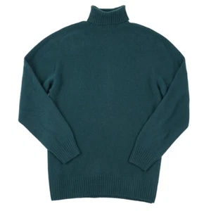 Officine Generale Spruce Green Cashmere and Wool Turtleneck Sweater XXL NWT - Picture 1 of 7