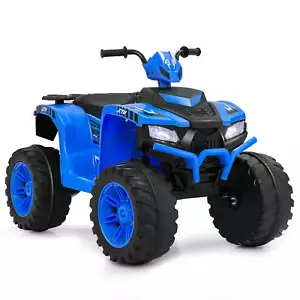 4-Wheeler Kids Ride-On Car with Wireless Connection Music Radio Treaded Tires - Picture 1 of 8
