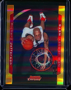 RICHARD JEFFERSON 2004-05 BOWMAN CHROME GOLD REFRACTOR PARALLEL #d 33/50 RARE