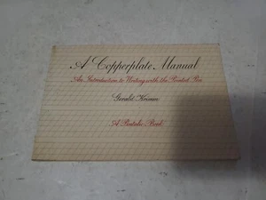1979 A Copperplate Manual Gerald Krimm Writing With The Pointed Pen - Picture 1 of 9