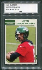 Custom 2023 Aaron Rodgers New York Jets Football Card