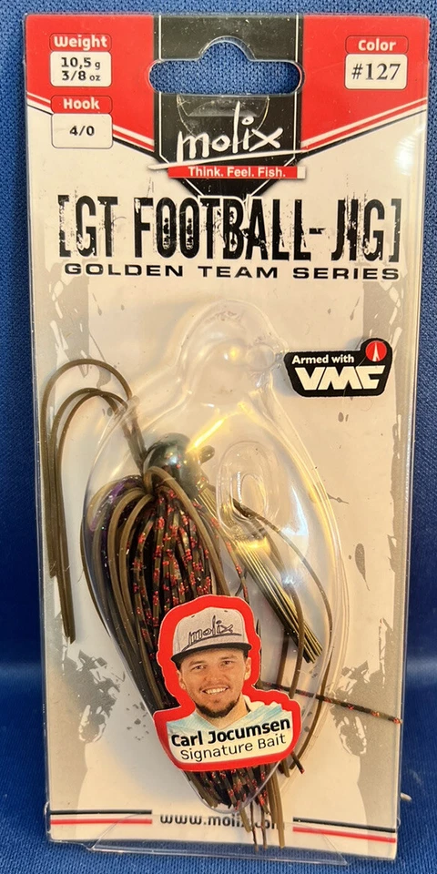 Señuelos Molix [GT Football-Jig] Carl Jocumsem (3/8 oz, gancho 4/0) - #FJ38-4/0-127 Foto 1 de 3