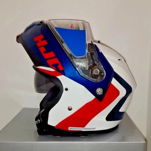 HJC c91 Nepos Electric Modular Snowmobile Helmet Red White Blue X 2X 3X 4X 5X BK - Picture 1 of 8