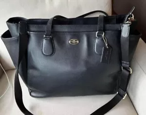 große Leder Coach Windeltasche - Bild 1 von 5