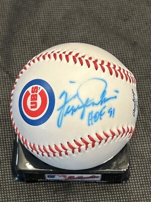 Fergie Jenkins Chicago Cubs Signed Rawlings Major League Team Logo Baseball Auto - Image 1 of 2