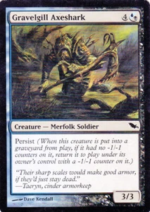 Gravelgill Axeshark Shadowmoor MTG Magic the Gathering x2 - Picture 1 of 4