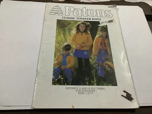 Patons 55 Classic Knitting Toddler Knits Jumper Cardigan 5 8 12 Ply Sizes 1-5 - Picture 1 of 11