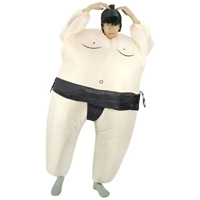 JYZCOS Sumo Lucha Trajes para Adultos Inflable Halloween Disfraz Negro Adulto Foto 1 de 4