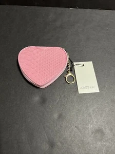 Jules Kae Darla Herz rosa Schlange Geldbörse Schlüsselanhänger NEU mit Etikett - Bild 1 von 9