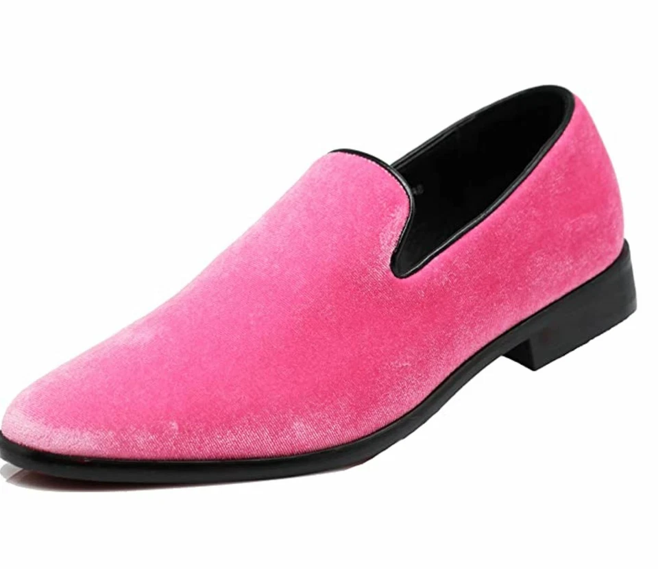 Mocasines de vestir de diseñador de flores de terciopelo vintage para hombre zapatos sin cordones esmoquin clásico  Foto 1 de 1