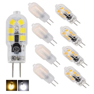 1X 10X Mini G4 LED Bulbs 12V 220V 2W 12LEDs SMD Replace 20W Halogen White Lamps - Picture 1 of 13
