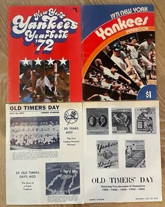 1971-1972 Yankees Yearbooks and Old Timers' Day Programs - Picture 1 of 14