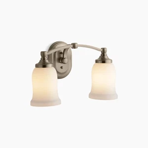 Open! KOHLER Bancroft® Double Sconce Light Vibrant Brushed Bronze (K-11422-BV) - Picture 1 of 3