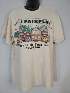 Camiseta vintage Fairplay Best Little Town In Colorado para hombre talla mediana - Imagen 1 de 11