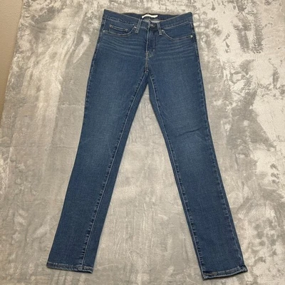 Pantalones de mezclilla ajustados moldeadores Levi's para mujer talla 27x30 311 lavado medio Foto 1 de 4