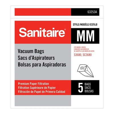Sanitaire MM Premium Paper Bag (Pack of 5), Fits Models S3680 & SC3680 Canist... - Image 1 of 4