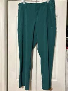 Men’s Scrub Pants By Dickies Size XL Short Hunter Green - Picture 1 of 6