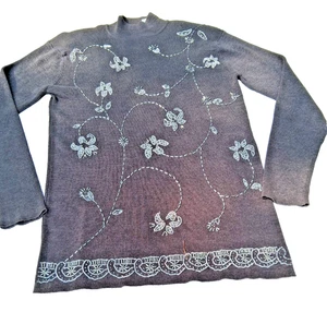 Capaciry kleiner Chico brauner Pullover mit silbernem Design. Cool Weather Business - Bild 1 von 7