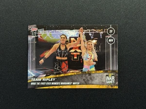 2019 Topps Now WWE NXT #21 Rhea Ripley Candice LeRae TakeOver War Games PR of 79 - Picture 1 of 10