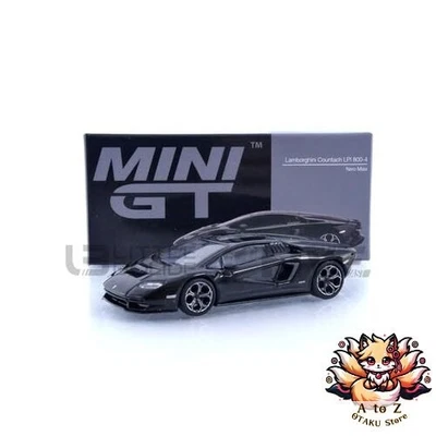 NUOVA Truescale miniatureS mini GT 1/64 Lamborghini Countach LPI 800-4 NERO MAIA - Immagine 1 di 4