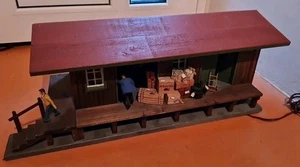 Massiv gebautes Lager Lagerhaus aus Holz für Spur G LGB gebrauchter Zustand  - Bild 1 von 12