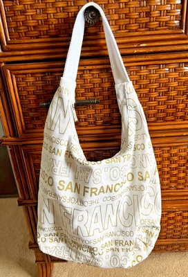NEW! SAN FRANCISCO CANVAS CITY SHOULDER BAG / TOTE BAG/ PURSE ~ ROBIN RUTH  - Image 1 of 4