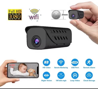 Micro Telecamera Wifi  infrarossi microcamera mini ip wireless mini micro - Immagine 1 di 4