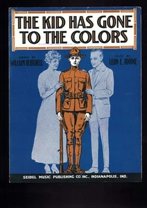 Partituras de colección The Kid has Gone to the Colors Seidel Primera Guerra Mundial Indianápolis 1917 - Imagen 1 de 1