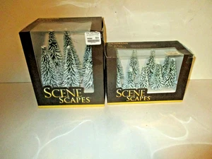 2 BACHMANN TRAIN RAILROAD SCENE SCAPES 32102+32002 PINE TREES 3+4+5+6" NEW OTHER - Picture 1 of 15