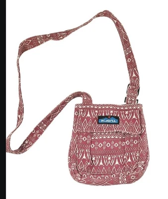 Bolso Bandolera KAVU Keeper Bolso de Mano Rosa Arándano Lona Viaje Foto 1 de 4