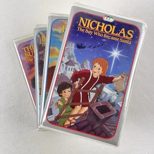 Catholic Animated Film (VHS, Lot of 4) St Francis Fatima Bernadette Nicholas - Picture 1 of 8