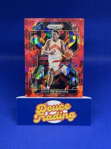 2021-22 Panini Prizm - Scottie Barnes #320 Red Ice Prizm Color Match (RC) - Picture 1 of 3