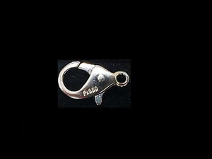 9,5 mm EXTRA PEQUEÑO 950 PLATINO Elegante Cadena de Langosta Broche de Diseñador ITALIA - Imagen 1 de 2