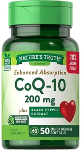 Nature's Truth CoQ-10 200mg 50 Soft gels (EXP 9/2026+) - Picture 1 of 1