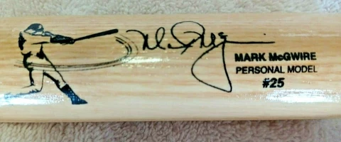 Rawlings Wood Bat Mark McGwire #25 Stick Professional Model 16-1/2" Adirondack Cover