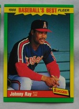  (2)  1988 Baseball Best Sluggers Vs Pitchers Johnny Ray Angels  