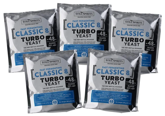 Still Spirits Turbo Classic 8 Yeast 48 hour (Pack of 5) - Image 1 of 1